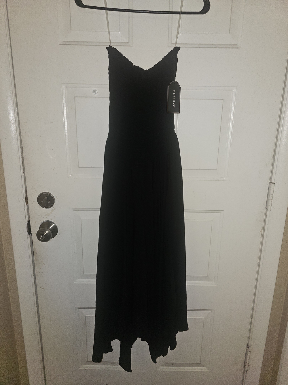 Black Spaghetti-Strap Maxi Dress